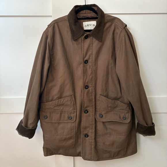 Orvis Men's Tan Field Jacket, size LG - Picture 1 of 10